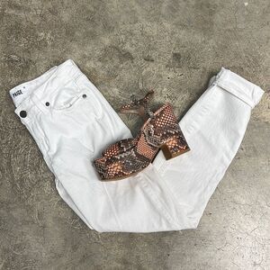 Paige white denim jeans